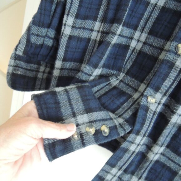 Mens Shirt Jacket Size 2XLT Elkmont Outfitters Heavyweight Cotton Plaid Shacket - Picture 8 of 9